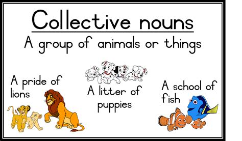 Collective Nouns Chart Collective Nouns Nouns Abstract Nouns