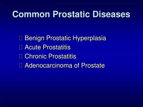 Ppt Prostatic Disorders Powerpoint Presentation Free Download Id