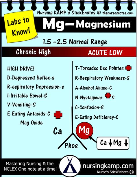 Magnesium Acute Is Low Nurses Notes Nursing School Survival Nurse