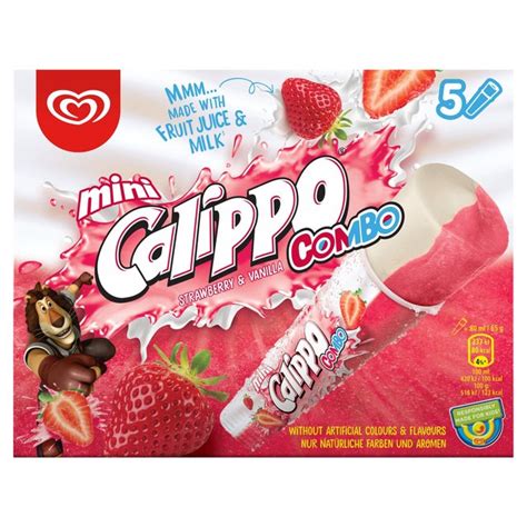 Calippo Combo Mini Strawberry And Vanilla Ice Lolly Ocado