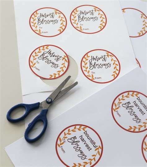 Free Fall Gift Tags - Harvest Blessings Tags - Bountiful Harvest Blessings Gift Tags - Blank ...