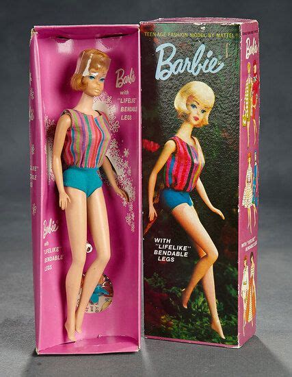 Barbie American Girl With Titian Hair Unplayed With In Original Box 1965 300 400 Art