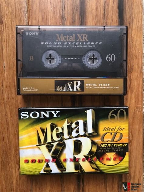 2 X 60 Minute Sony Metal Xr Cassettes For Sale Canuck Audio Mart
