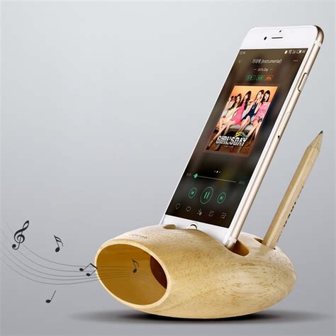 Cell Phone Charging Dock Natural Wood Docking Station Iphone Stand