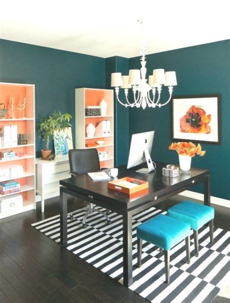 Hot Trend 25 Vibrant Home Offices With Bold Orange Brilliance