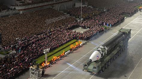 North Korea Holds Military Parade With Nuclear Threat The New York Times