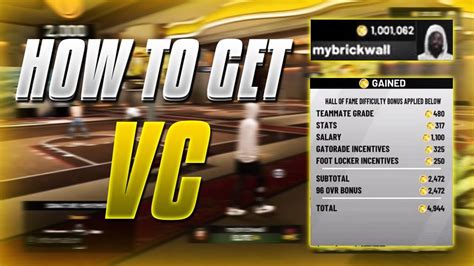 The 4 Best Ways To Get Vc In Nba 2k19 Earn Vc Easy Youtube