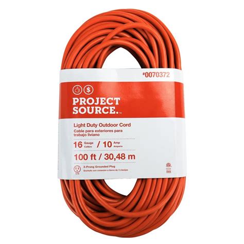 However, the neutral and ground wires serve two distinct purposes. 100ft Extension Cord 16/3 3 Prong 16 Gauge Wire Outdoor ...