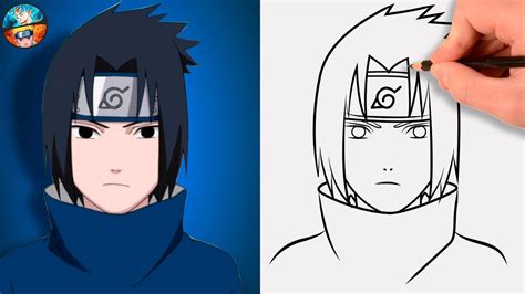 Como Dibujar A Sasuke Uchiha FÁcil Paso A Paso Dibujando Anime