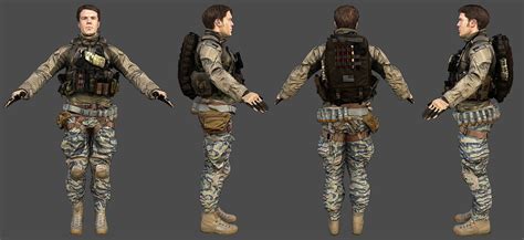 Battlefield 4 3d Model Character Character Modeling Character Art