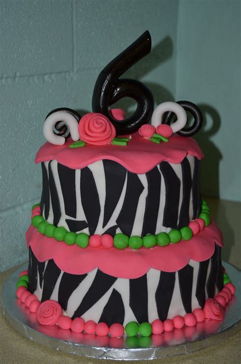 Find images of birthday cake. Gilded Cakes by Patricia: A 6 Year Old's Zebra Birthday Cake