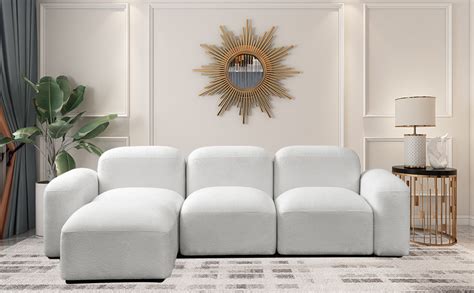 Amazon.com: GNIXUU Modular Sectional Sofa, 3-Seat Sofa DIY Combination