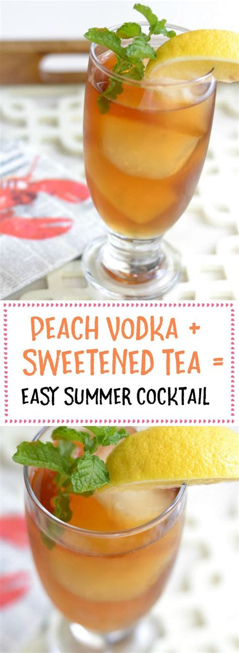 We've rounded up a list of the best vodka cocktail recipes where everything from. Peach Vodka and Sweet Tea Summer Cocktail | Recipe (With ...