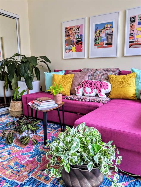 Post Image Pink Living Room Colourful Living Room Eclectic Living