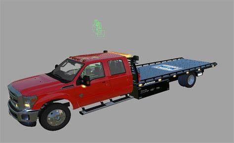 RED F350 ROLLBACK V1 1 GamesMods Net FS19 FS17 ETS 2 Mods 13623 Hot