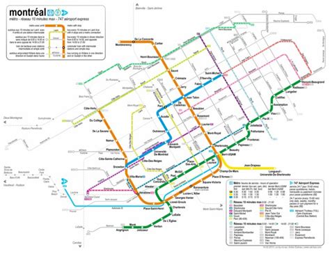 Montreal Buses Map And Guide For Visitors To Montreal Montreal