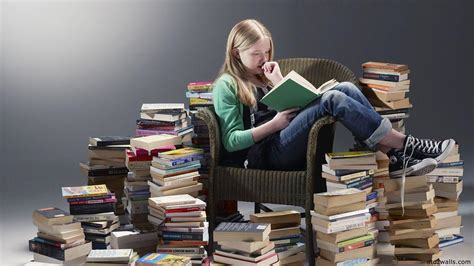 Girls Reading Books Wallpapers Wallpaper Cave