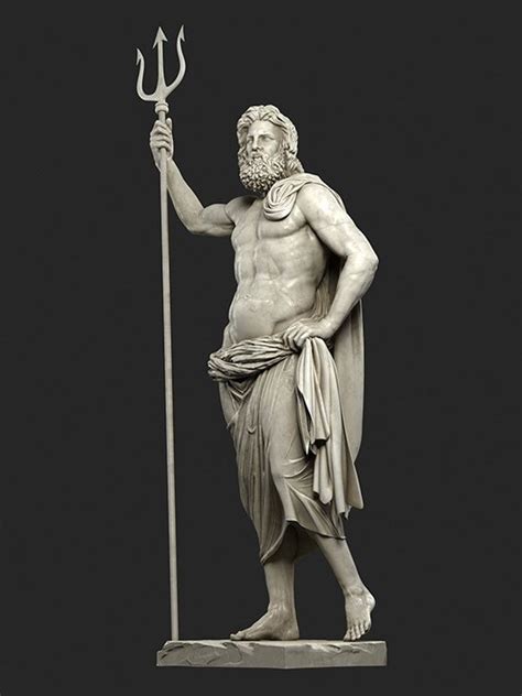 China Poseidon Statue Greek Marble Statue Manufacturers Factory