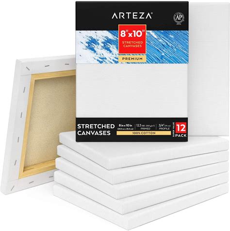Stretched Canvas Premium X In Pack Of Arteza