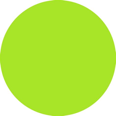 Green Circle Png Fluorescent Yellow Circle Free Transparent Png