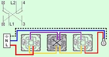 Schema electrique va et vient legrand