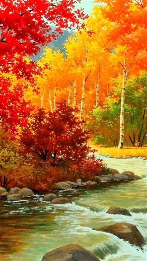 Magnetiseur On Twitter Autumn Scenery Autumn Painting Landscape