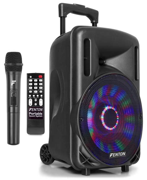 Portable Pa Speaker 12 With Bluetooth Usb Sdmmc Media Player Uhf