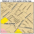 State College Pennsylvania Street Map 4273808