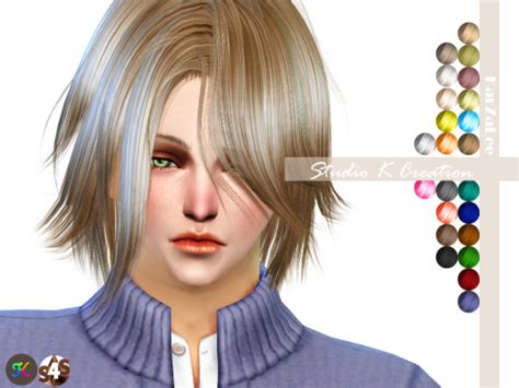 Karzalee Animate Hair 51 Kurosaki For Male And Female Sims 4