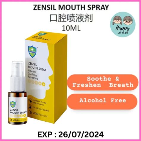 zensil antibacterial mouth spray 10ml 口腔喷液剂 lazada