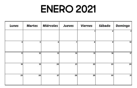 Calendario Enero 2021 Editable Calendario Enero 2021 Imagenes