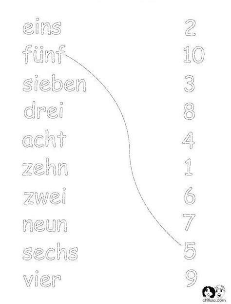 German Numbers Printout Exercise For The German Class A1 Beginner