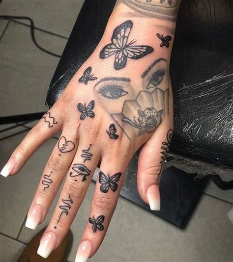 Simple Hand Tattoos Pretty Hand Tattoos Finger Tattoo For Women
