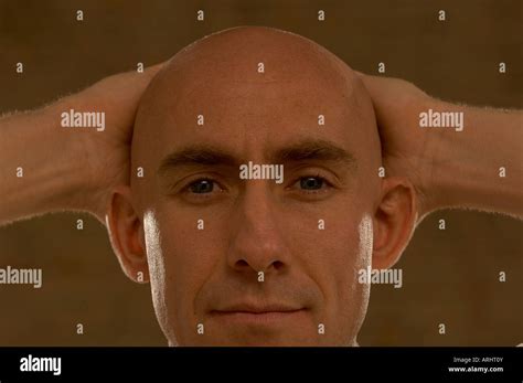 Bald Man Portrait Stock Photo Alamy