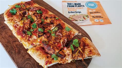 Bbq Chicken Flatbread Hungry Planet Plant Based Meat