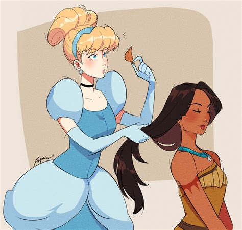 [p] Cinderella And Pocahontas By Ayshiun On Deviantart