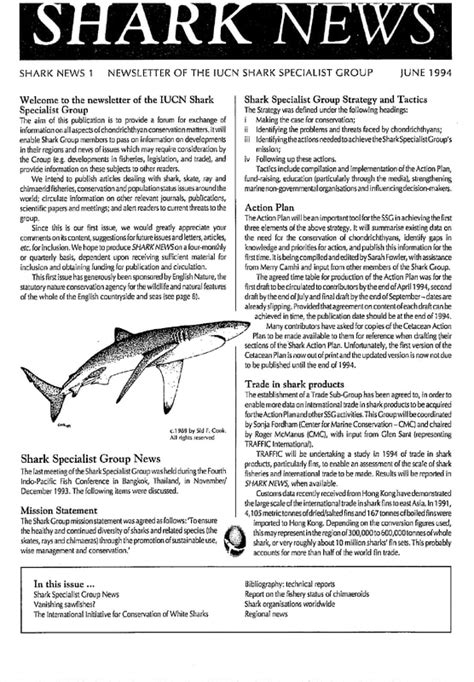Publications Shark News Legacy Iucn Ssc Shark Specialist Group