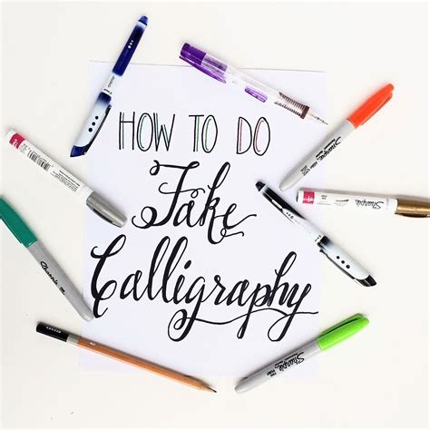 How To Create Fake Calligraphy · How To Draw A Piece Of Calligraphy