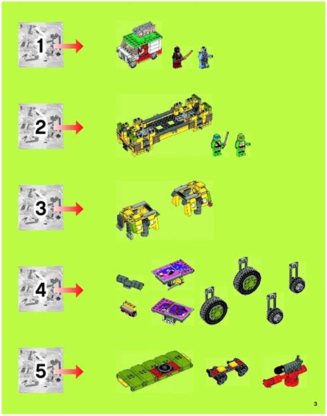Lego 79104 The Shellraiser Street Chase Instructions Teenage Mutant