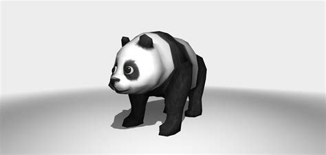 Low Poly Panda 3d Model Artisgl 3d Publisher Online Real Time And
