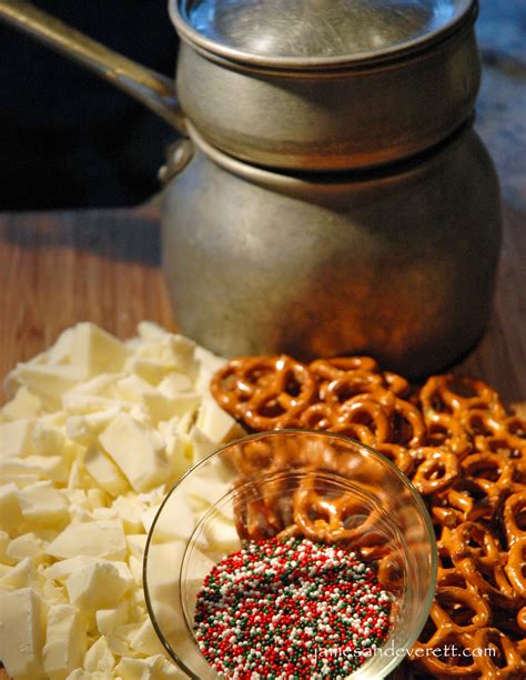 Almond Bark Pretzels James And Everett