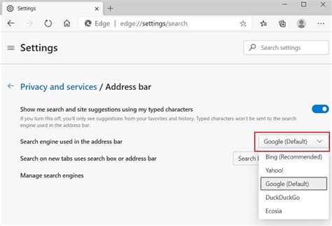 How To Change Your Default Search Engine On Microsoft Edge And The