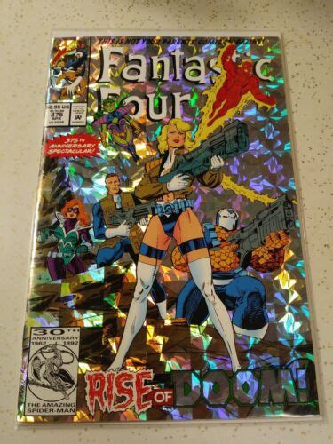 Fantastic Four 375 Double Size Issue With Foil Cover Marvel 1993