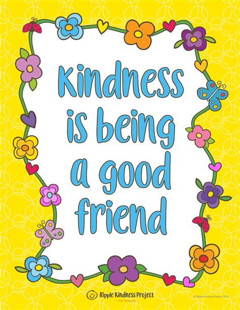 Kindness Posters For Children Affirmation Posters For Kids Etsy Australia