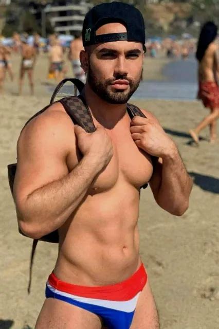 Shirtless Male Muscular Hunk Speedo Beach Guy Physique Beefcake Photo X G Picclick