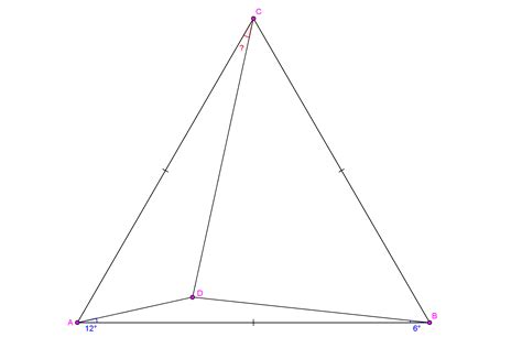 Geometry Finding An Angle Between Side And A Segment From Specified