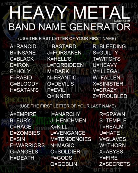 Find available domain names with 28 name generators. Heavy Metal - JustPost: Virtually entertaining