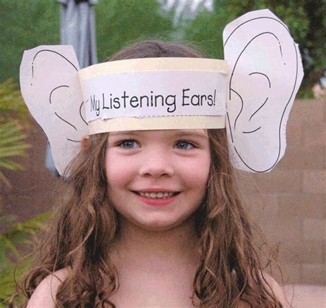 My Listening Ears What Can I Hear Sunday School Crafts Sunday