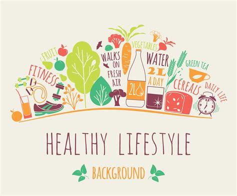 Healthy lifestyle vector illustration. 297695 Vector Art at Vecteezy
