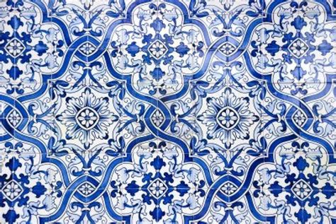 Typical Portuguese Tiles Azulejos With Pattern Portuguese Tiles